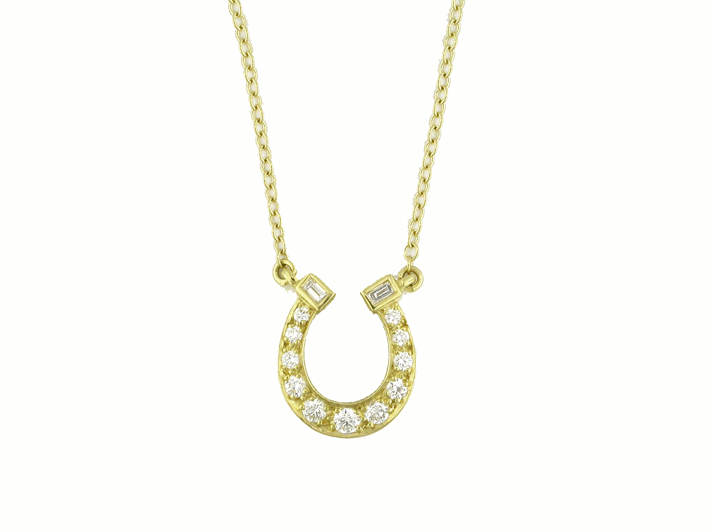 Suna Bros Diamond 18K Polished Yellow Gold Pendant Necklace